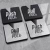 YINGTU Glass Door Push/Pull Sign