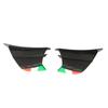 2PCs Motorcycle Wing Side Spoiler Fairings Winglets Fit for NINJA 400 250 Z900 Z1000 Matte Carbon