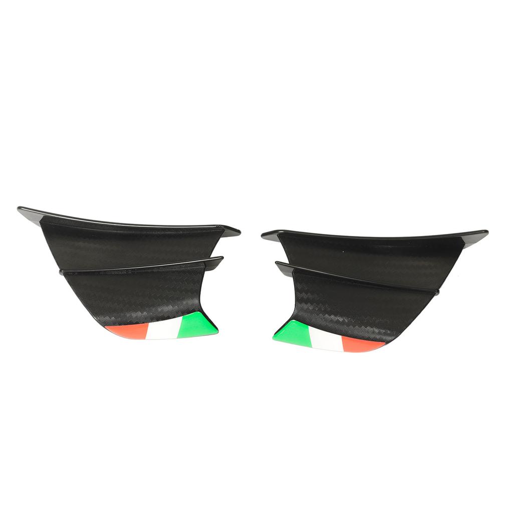 2PCs Motorcycle Wing Side Spoiler Fairings Winglets Fit for NINJA 400 250 Z900 Z1000 Matte Carbon