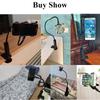 Desk iPhone Anroid Device Long Arm Mount Clamp Gooseneck Stand Cellphone Clip Mobile Phone Holder