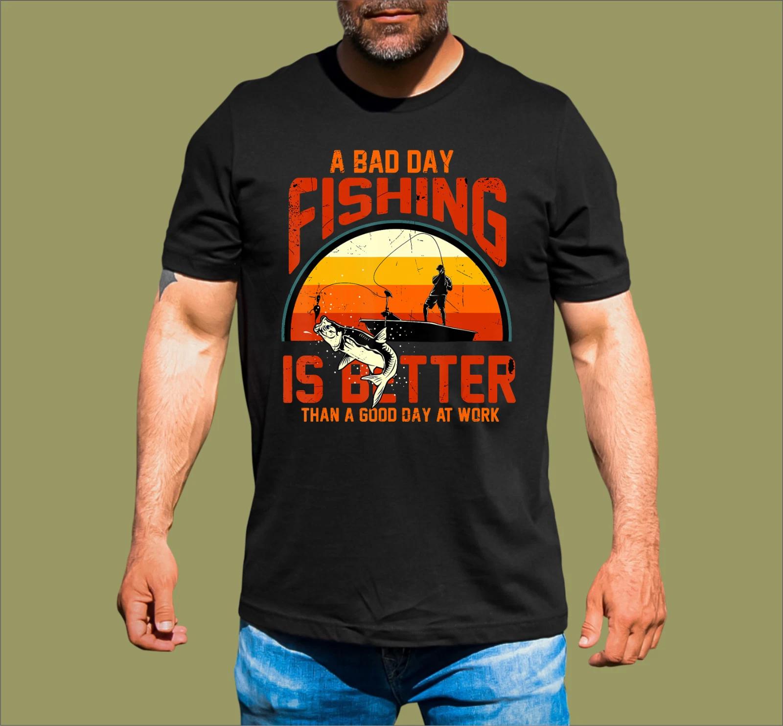 A BAD DAY FISHING T-SHIRT 3XL