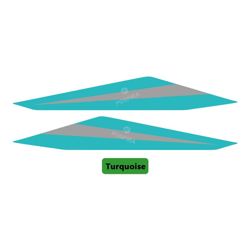 

POSFIRA Motorcycle Headlight Sticker Vinyl Decals for Honda CB750 Hornet 750 CB 750 2026 2025 Head Light Decoration Accessories Hornet-Turquoise