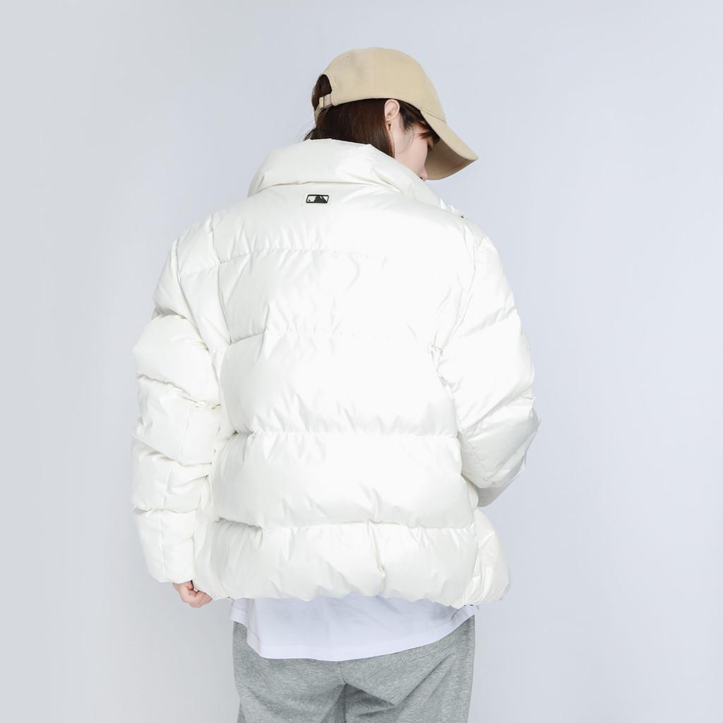 MLB Base Logo Down Jacket Unisex White 3ADJB0416-50IVS