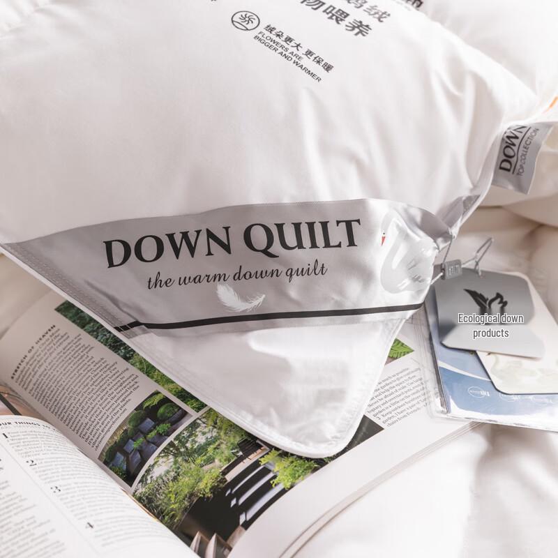 Grace All-Season Cotton White Goose Down Quilt