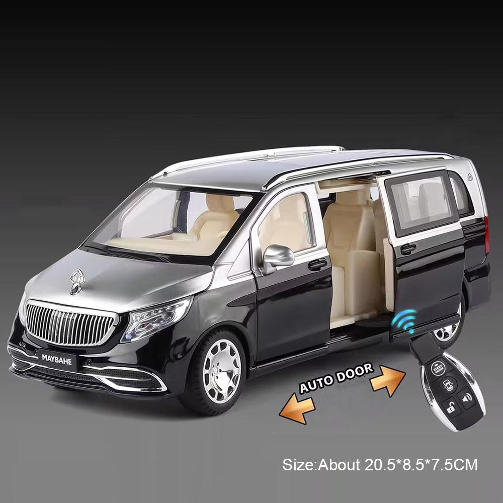 1:24 S680 Vs680 Miniatuur Modellen Speelgoed Legering Diecast Voorwielbesturing Automatische Deur Geluid Licht Voertuigen Collectie Sieraden