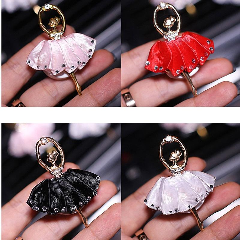 1Pc Ballet Girl Car Air-conditioning Outlet Perfume Diamond Ballerina Fragrance Clip