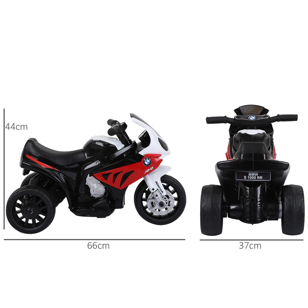 Electric Motorbike for Kids Ride On BMW Motorbike W/Headlights and Music, 6V, Red
