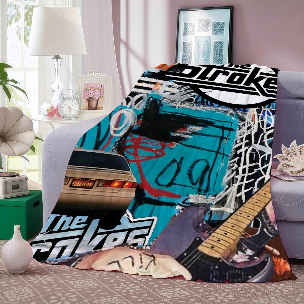 The S-Strokes Blanket Warm And Soft Suitable For Bedroom Living Room Sofa Bed Office Travel Camping