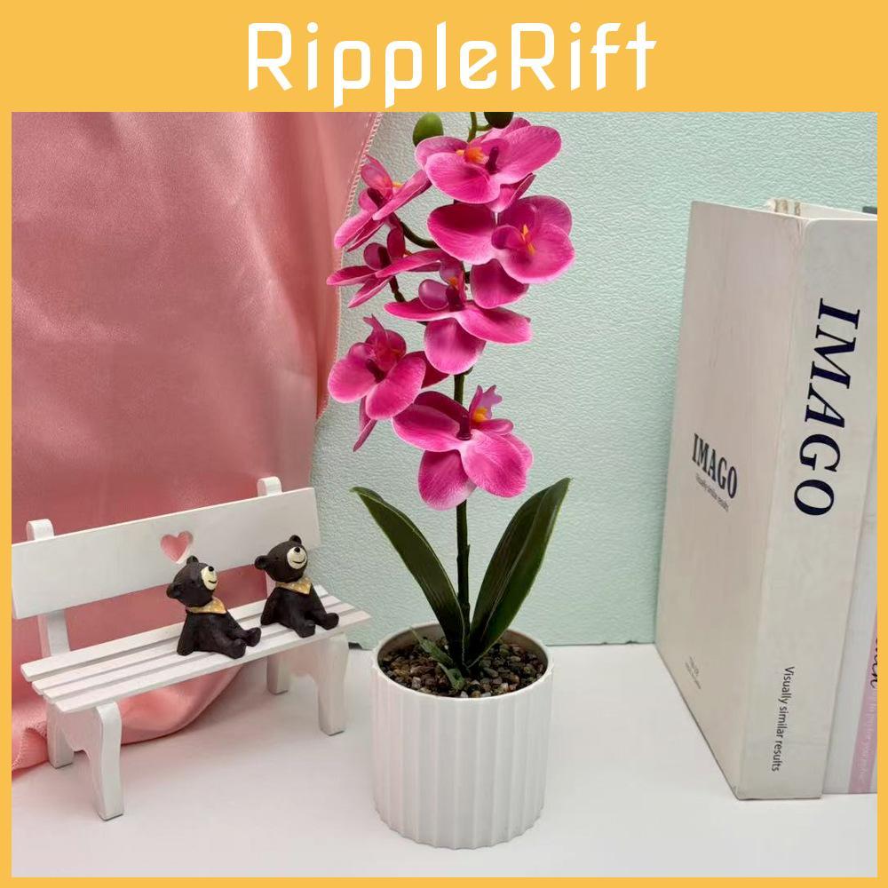 Artificialseven Butterfly Flowers Orchid Decor For Living Decoration Room