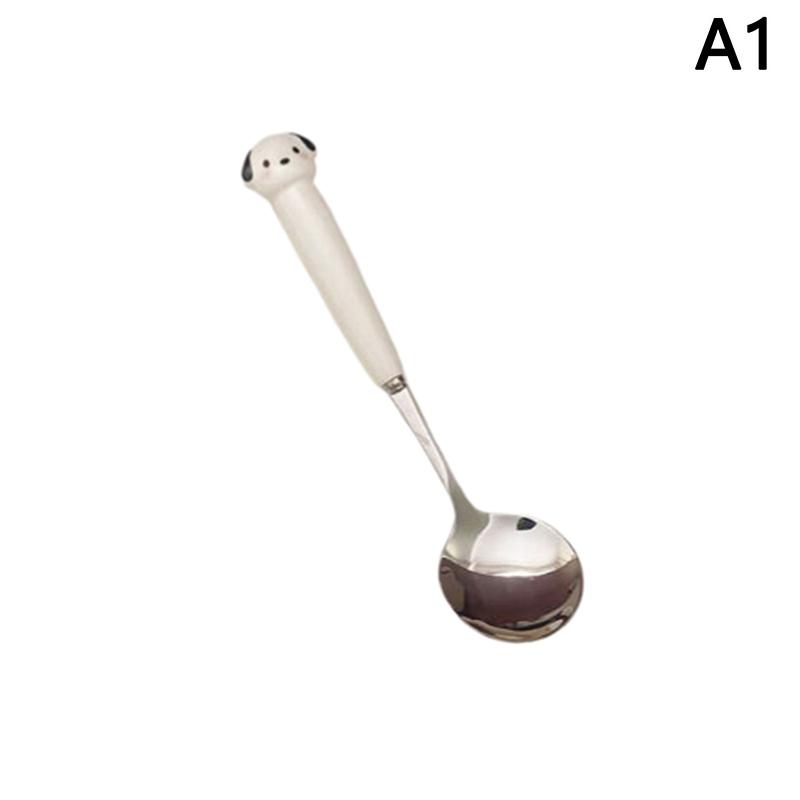 Přenosná sada lžic, vidliček a příborů - Kreslené štěně, prasátko, keramická bílá, cateringové potřeby, hůlky, sada nádobí