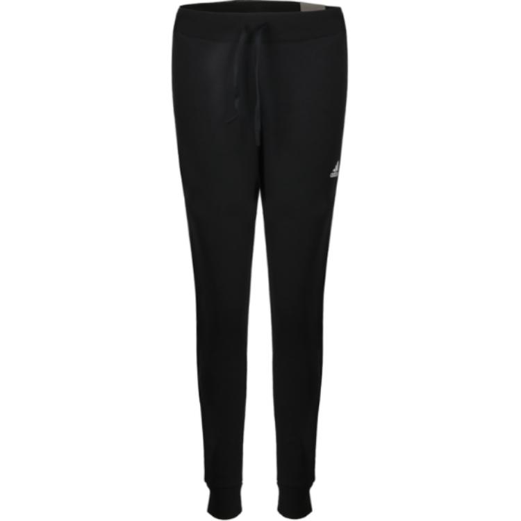 

Adidas Logo Print Solid Color Jogger Pants Women Bottoms Black DX7190 L