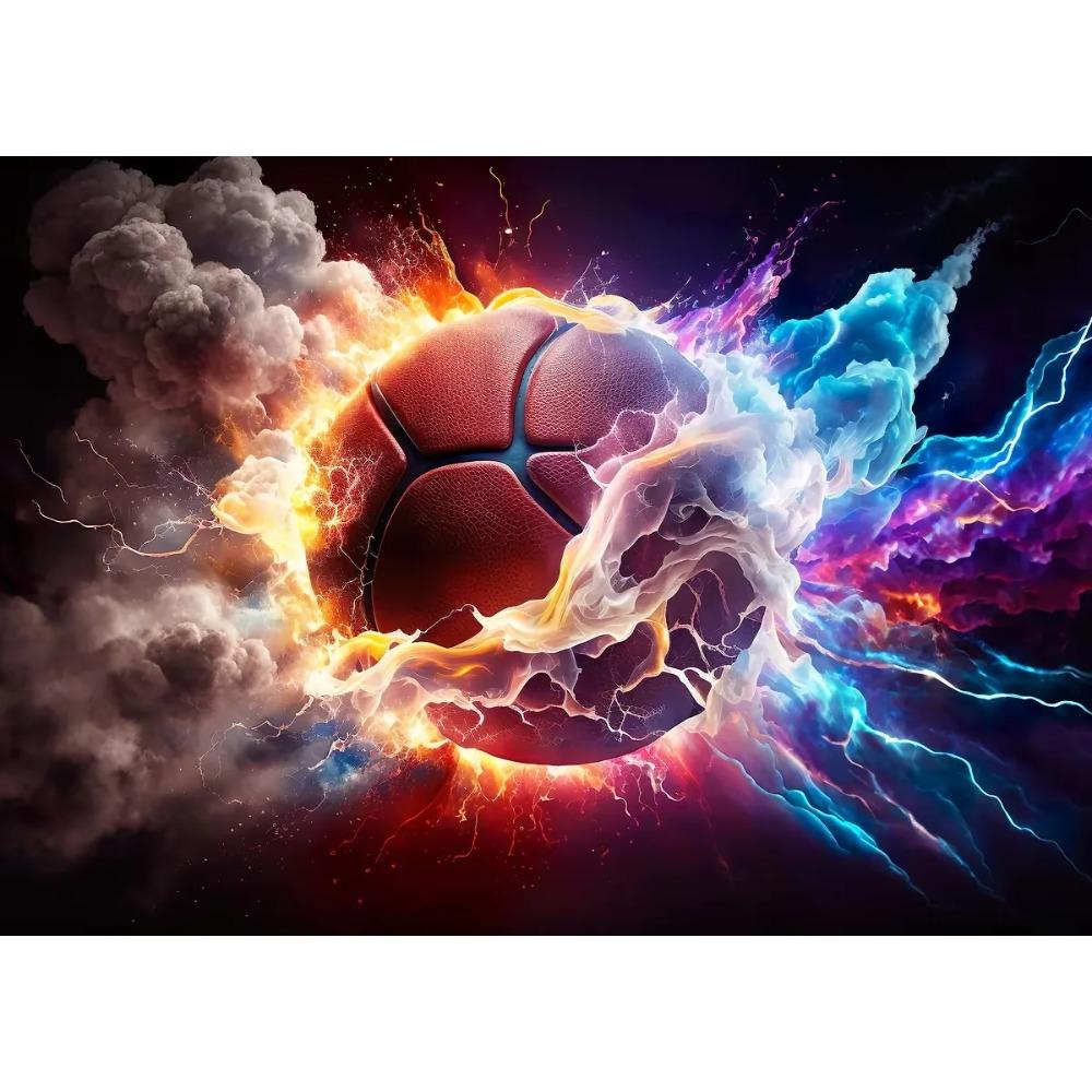 Vibrant Astonishing Basketball Landscape Posters Cool Space Basketball Modern Prints Canvas Wall Pictures Home Living Room Decor