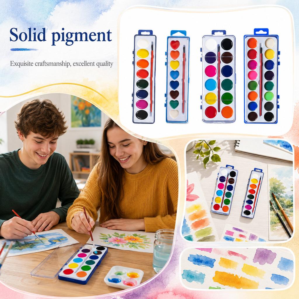 Paint Set for and, Pigment Pan Kit for Beginners and Students, Painting Supplies