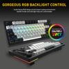 DAREU EK75PRO Gaming Keyboard Wireless Tenkeyless USB Connectable Gasket Mount 81 Keys English Layout RGB Mechanical Keyboard Hot Swap Compatible