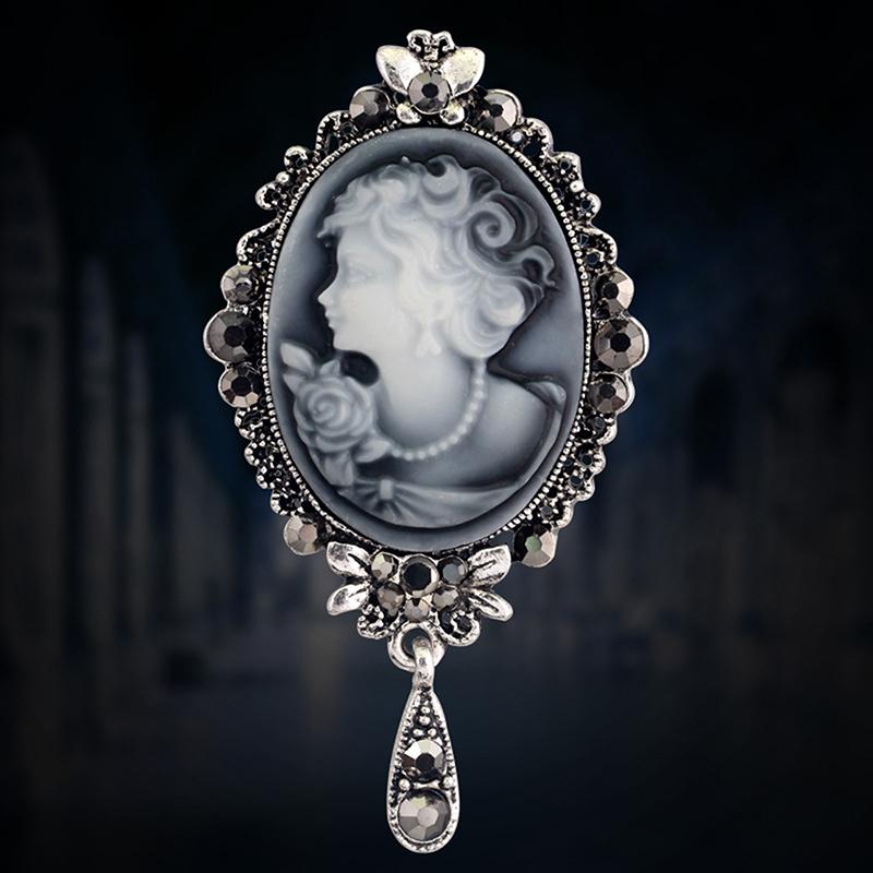 Nuevo Broche Pin Colgante Victoriano de Cristal para Bodas y Fiestas para Mujer