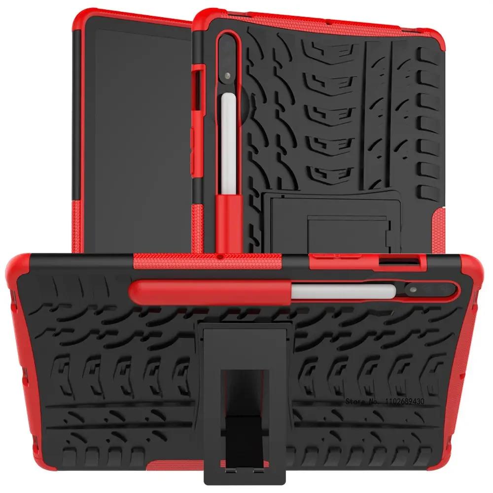 Armor Kickstand Case voor Samsung Galaxy Tab A11 A9 Plus 11 inch A8 10.5 X200 X205 A7 Lite T220 S6 Lite 10.4 Tablet Cover Funda A8 10.5 SM-X200 X205