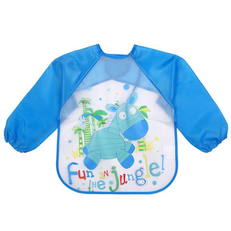 Baby Bibs Infant Burp Clothes Long Sleeve Waterproof Feeding Accessories