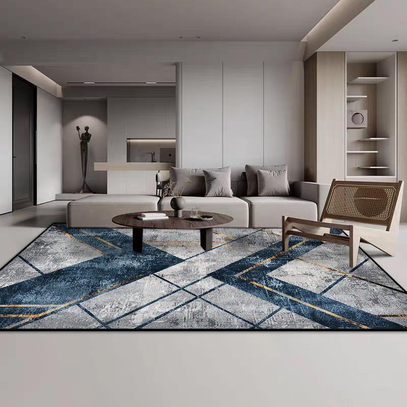 Nordic Geometric CARPET FOR LIVE ROOM Home Decoration Bedroom Luxury Large Area Rugs Flannel Antiskid Lounge Floor Mats Non-slip