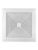 ABS Square Diffuser Air Conditioner Snap In Spring Panel
