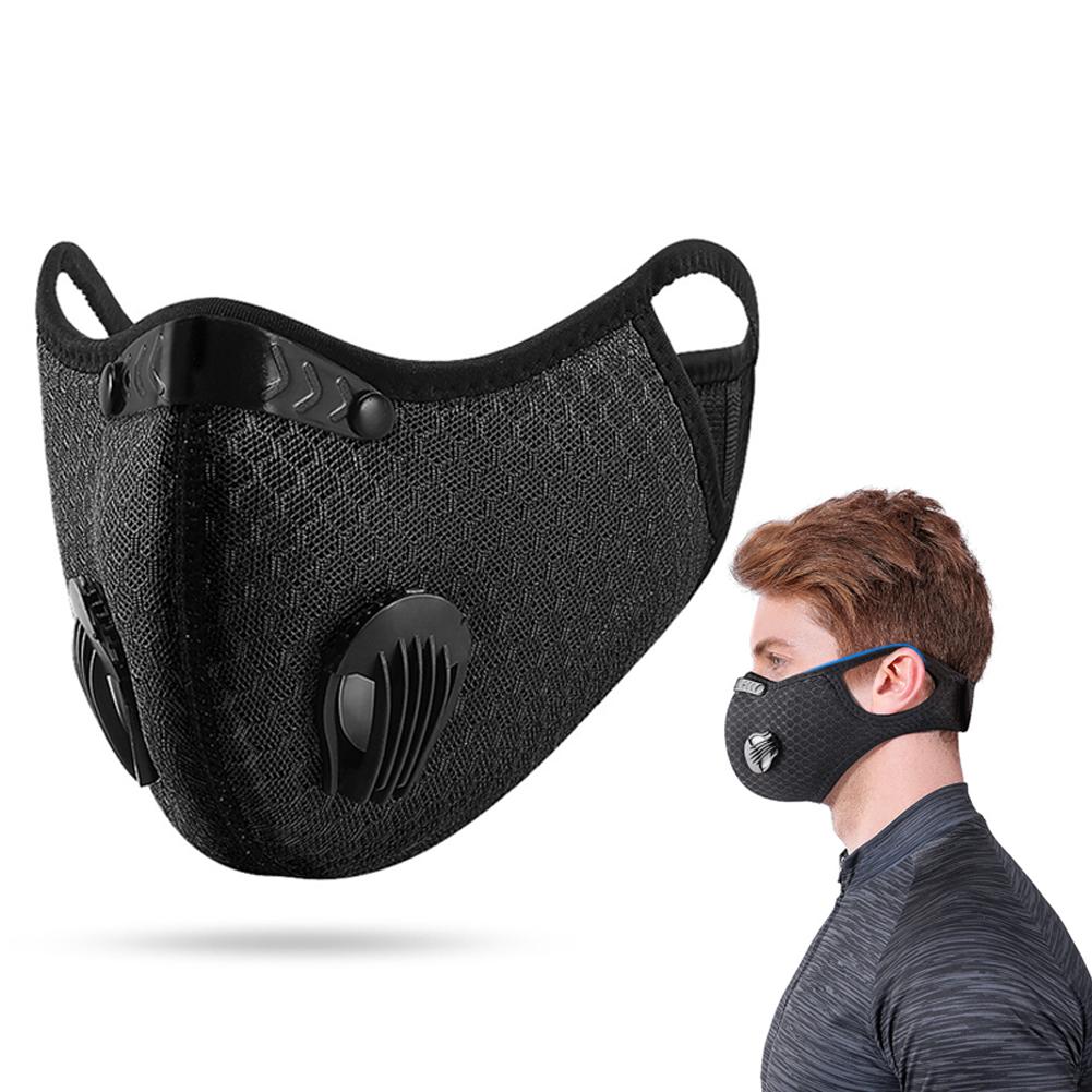 Earhook Cycling Mask Dustproof Adjustable Nose Clip Reusable Mesh Sports Mask