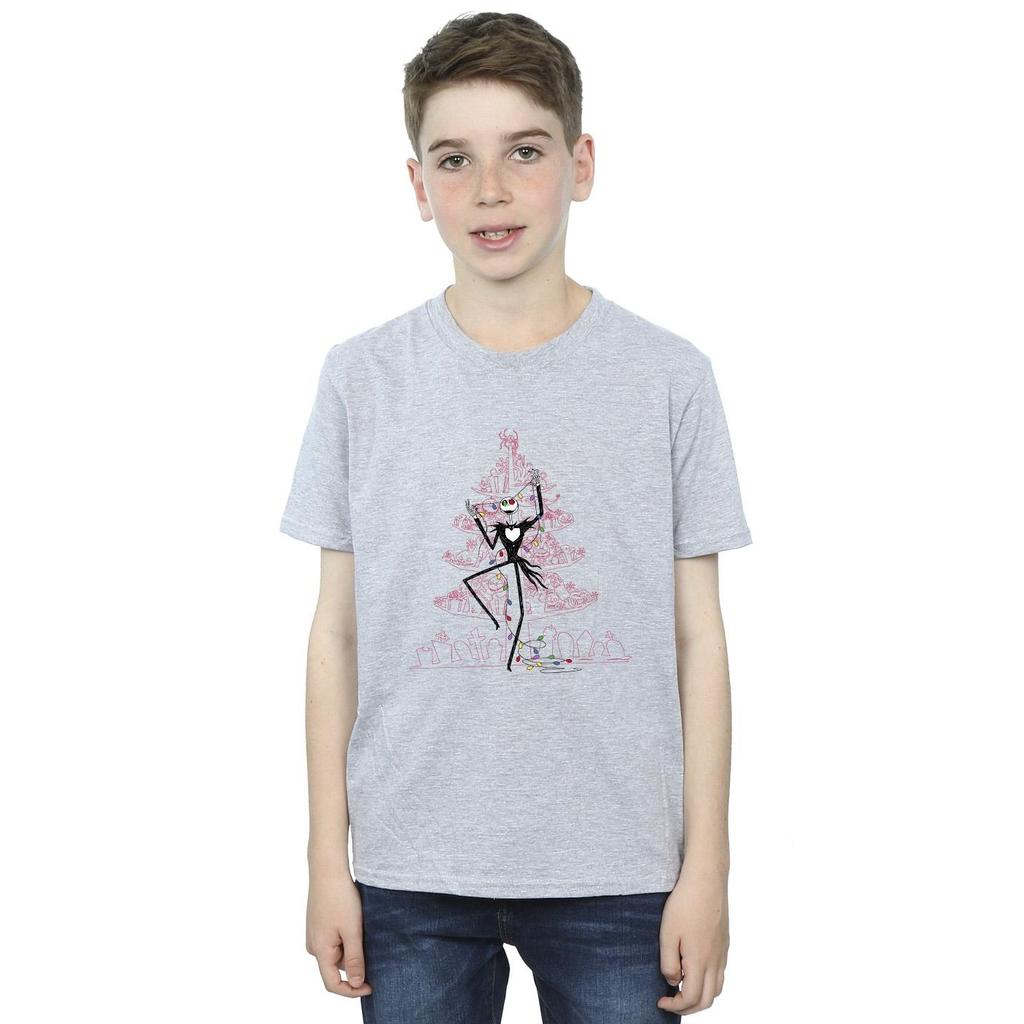 Disney Boys The Nightmare Before Christmas Tree Pink T-Shirt