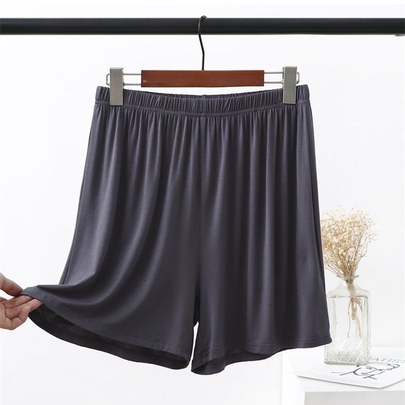 Women's High Elasticity Ice Silk Loose Safety Shorts - Plus Size, Summer Thin Briefs for Home Wear