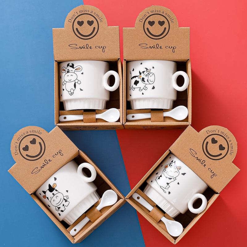 Ceramic Cup Gift Box Set Coffee Cup Creative Event Promotional Gifts Holiday Cup Souvenir