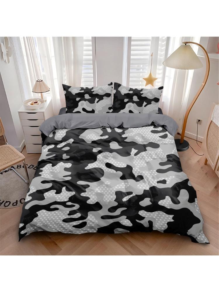 Klassisches Camouflage-Muster Bettwäsche-Set Einzelbett-Zwillingsbett-Vollbett-Queen-Size-King-Size-Bettwäsche-Set für Erwachsene Kinder Schlafzimmer Bettwäsche Geschenk