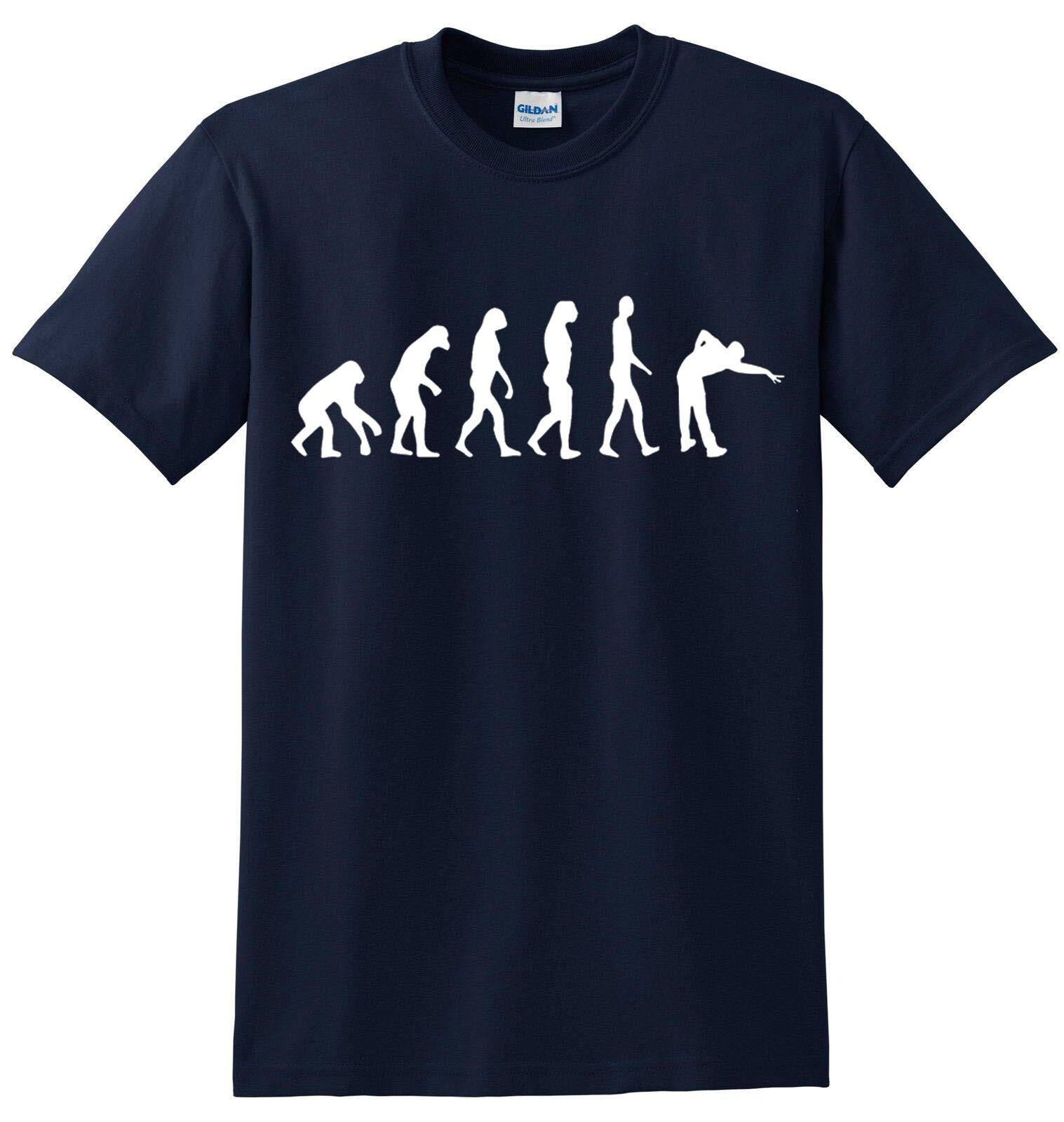 APE HUMAN SNOOKER EVOLUTION T-Shirt Mens Womens Tees Top Funny Birthday Sport Game Present Gift Top L