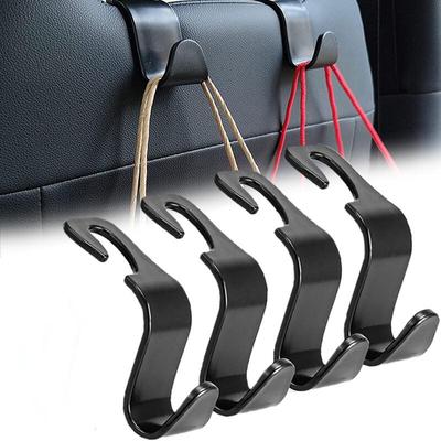 1/2/4 Pcs Universal Car Seat Hooks Auto Headrest Back Seat Hook Vehicle Storage Hanger for Handbags Grocery Bag Car Interior Accessories