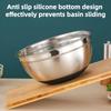 5pcs Stainless Steel Cookware Set - Oven Safe Baking Dishes with Lids, Salad Bowl, Cooking Basin for Baking, Roasting, Frying