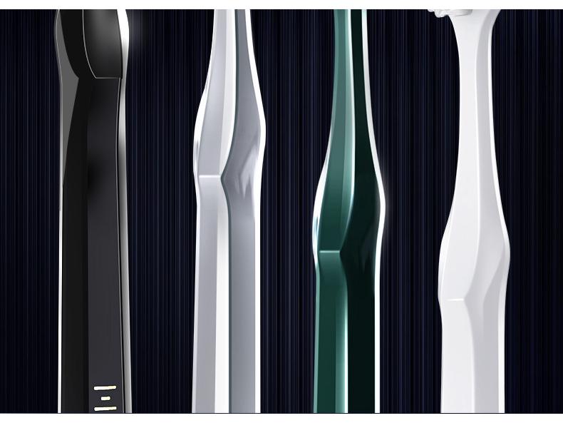 Hefengyu Men's Medium Hard Toothbrush 2-Pack: Durable Small Heads for Adults