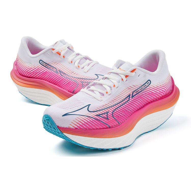 Mizuno Wave Rebellion Pro Marathon Racing Cushioning Mesh Shock Absorption Non-Slip Durable Support Low-Top Running Shoes Women Sneaker J1GD231721