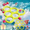Swimming Pool Toss Game Set with 10 Rainbow Balls Family Water Sports Floating Pool  Throwing Game Water Game Mat Water Game