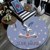 Custom Name Crystal Palace F.C.2 Round Area Rug,Carpet Rug for Living Room Bedroom Sofa Playroom Decor,Non-slip Floor Mat