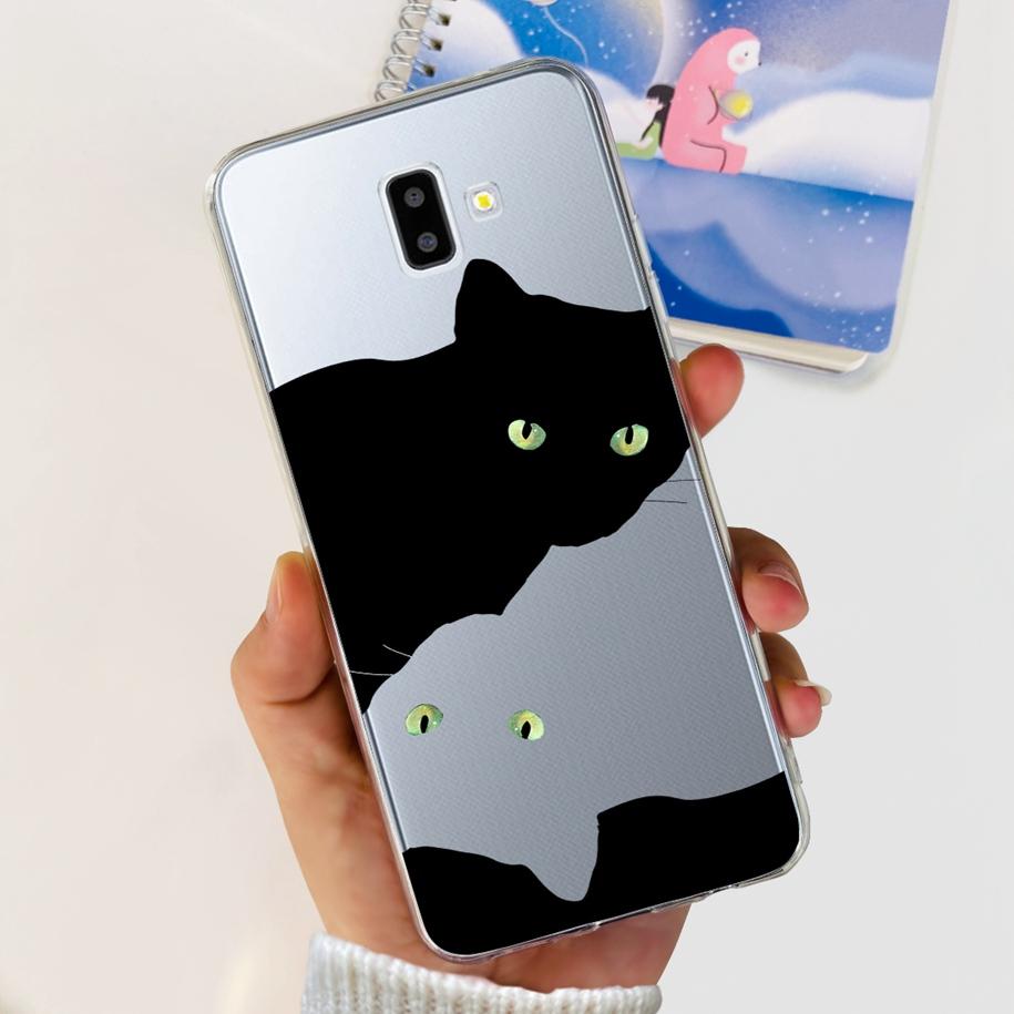 For Samsung J6 Plus Case J6 2018 J600F J610F Cover Luxury Marble Butterfly Clear Soft Cases For Samsung Galaxy J 6 J6+ 2018 Capa