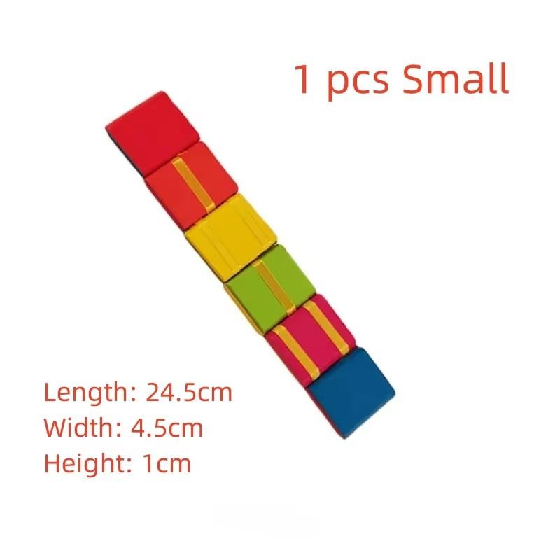 Infinite Flip Folding Wooden Snake Wooden Jacobs Ladder Toys Jacobs Ladder Fidget Classic Toy For Kids Kindergarten Puzzle Toys