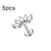5Pcs/lot Titanium CZ Ear Stud Tragus Cartilage Earrings for Women Labret Lip Lobe Ring Helix Daith Piercing Body Jewelry