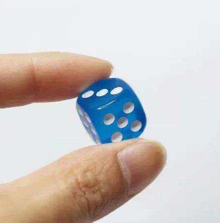 10Pcs 10Colors Acrylic Transparent 16Mm Clear Color Six Sided Spot D6 Playing Games Dice Set For Bar Pub Club Party Board Game