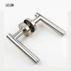 Brushed 304 Stainless Steel Right Angle Three-Prong Fire Exit Room Door Handle