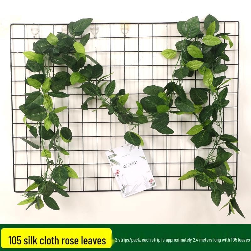 

Grape Leaf Rattan Ceiling Decoration: Artificial Green Leaf Vine