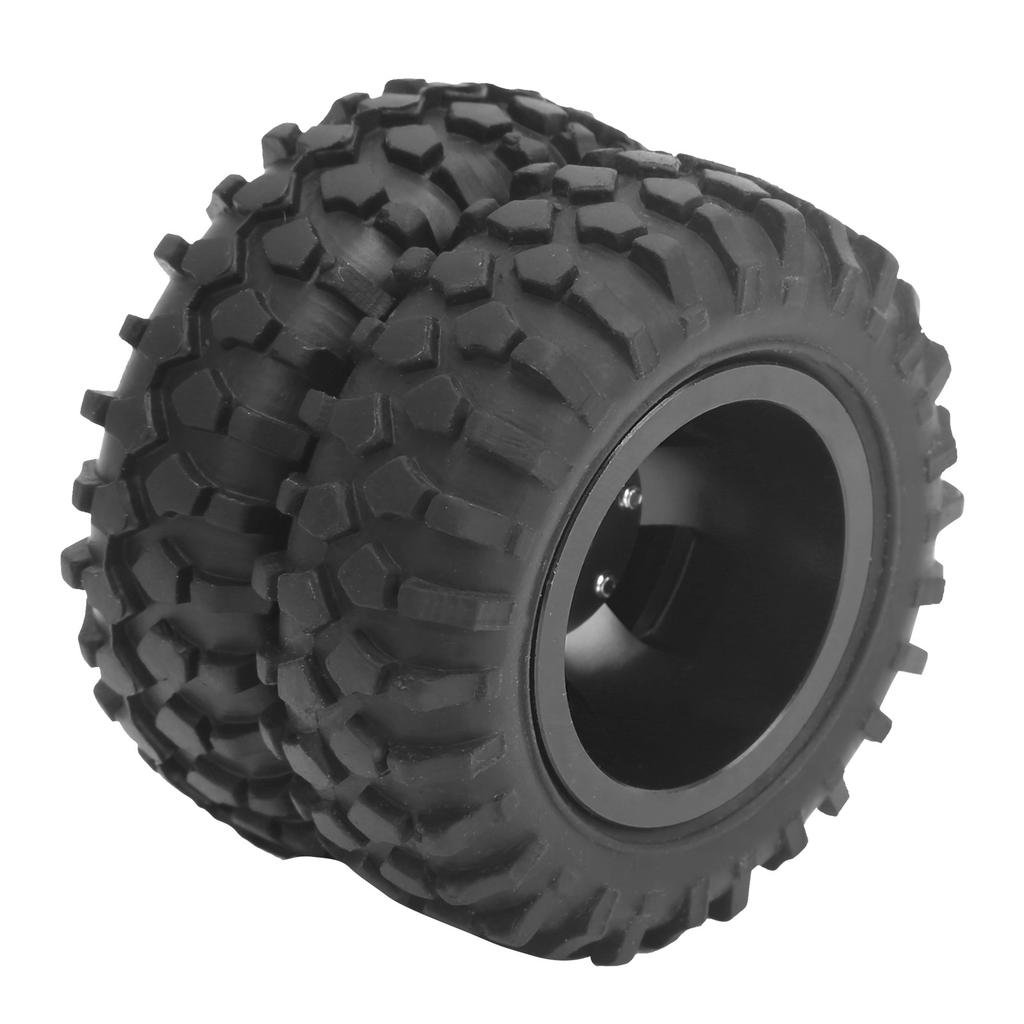2Pcs RC Rear   Tire Wheel Tyre 55mm Dia Fit for WPL D12 1Celsius10 Remote Control Truck