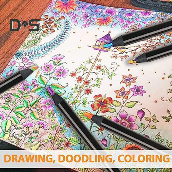 8/12Pcs Gradient Rainbow Pencil Set Kids Adults Giant Colored Pencils Artwork Coloring Sketching Pencil Art School Supplies