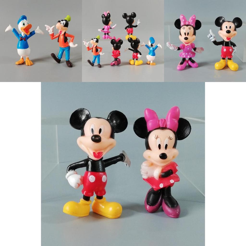 Disney Mickey House Minnie Figure Doll Toy Cake Decoration Set Of 6 Perfect Gift For Kids