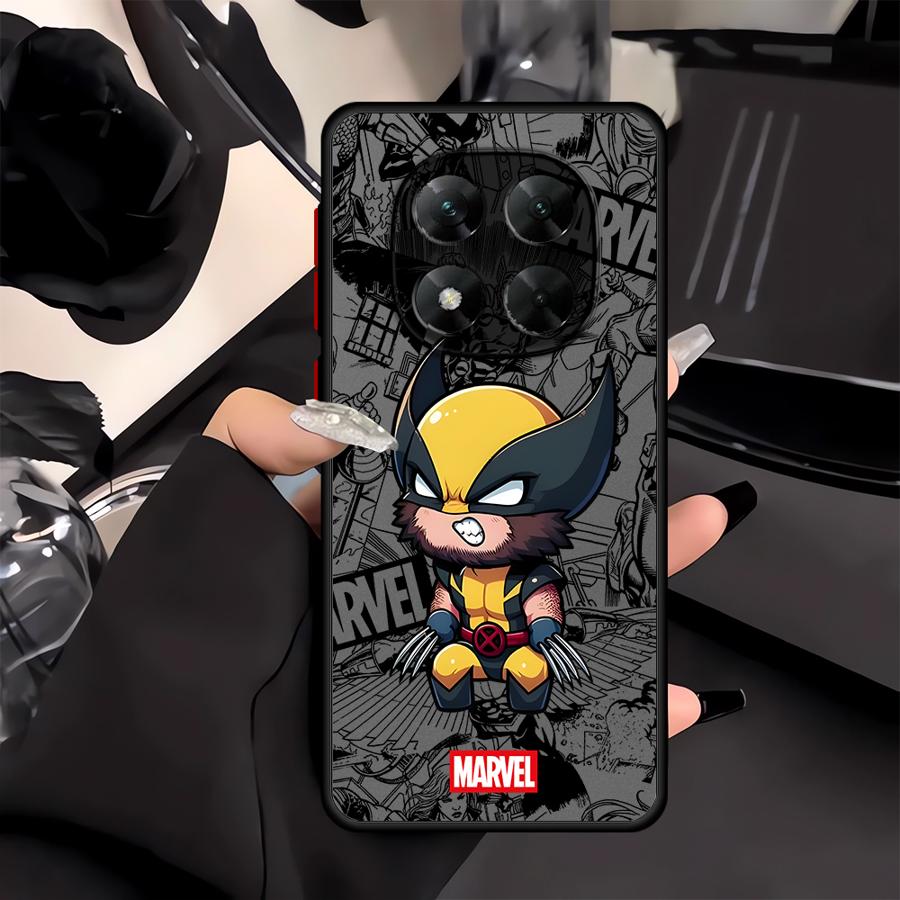 Funda Phone Cover Case for Xiaomi Redmi Note 14 12 A4 10 13 Pro Plus 9S 11 13C 14C Marvel Deadpool Wolverine Love