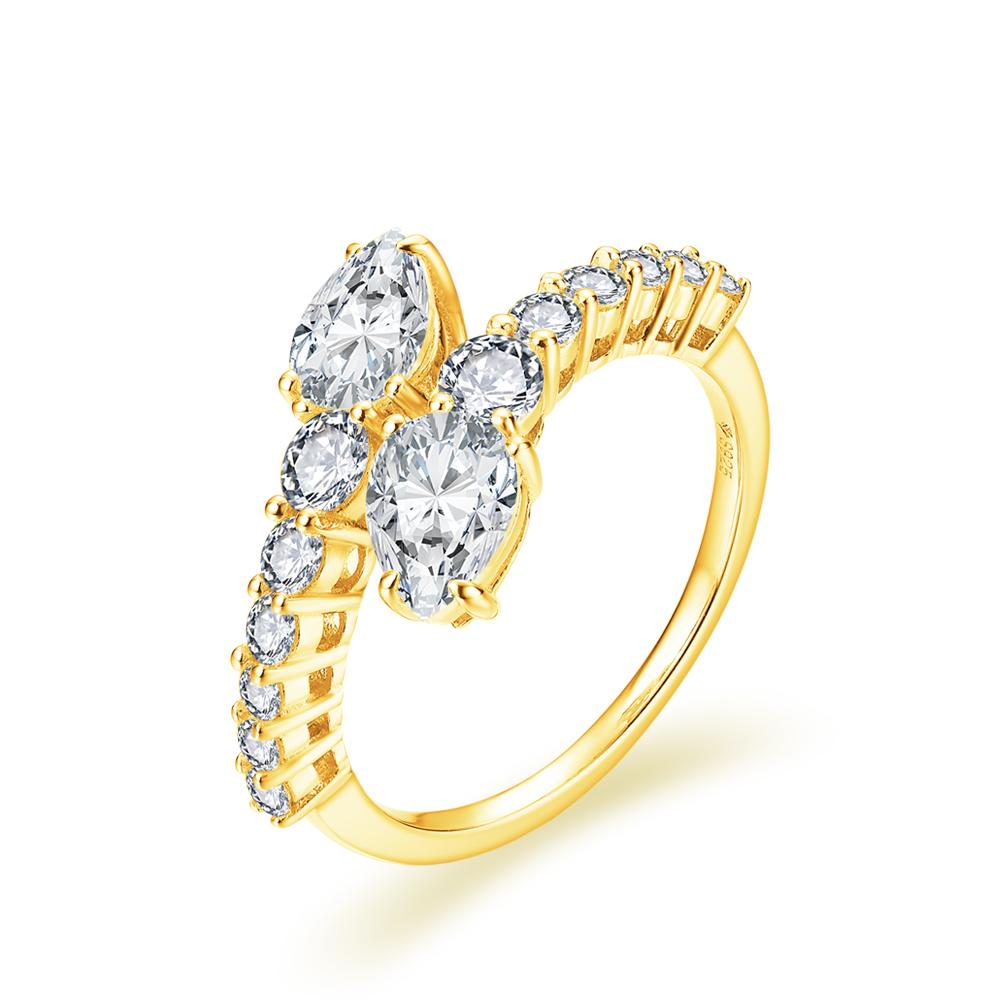 

CHARMING Two-Headed Leopard Moissanite Diamond Rings Jewelry 925 Sliver for Women Wedding Anniversary Jewelry Gifts 9&925 Silver Ring