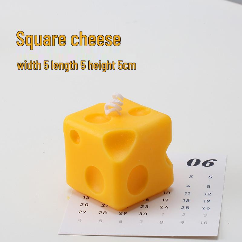 Cheese-Shaped Scented Candle: Handmade Gift & Party Favor Incense Ornament