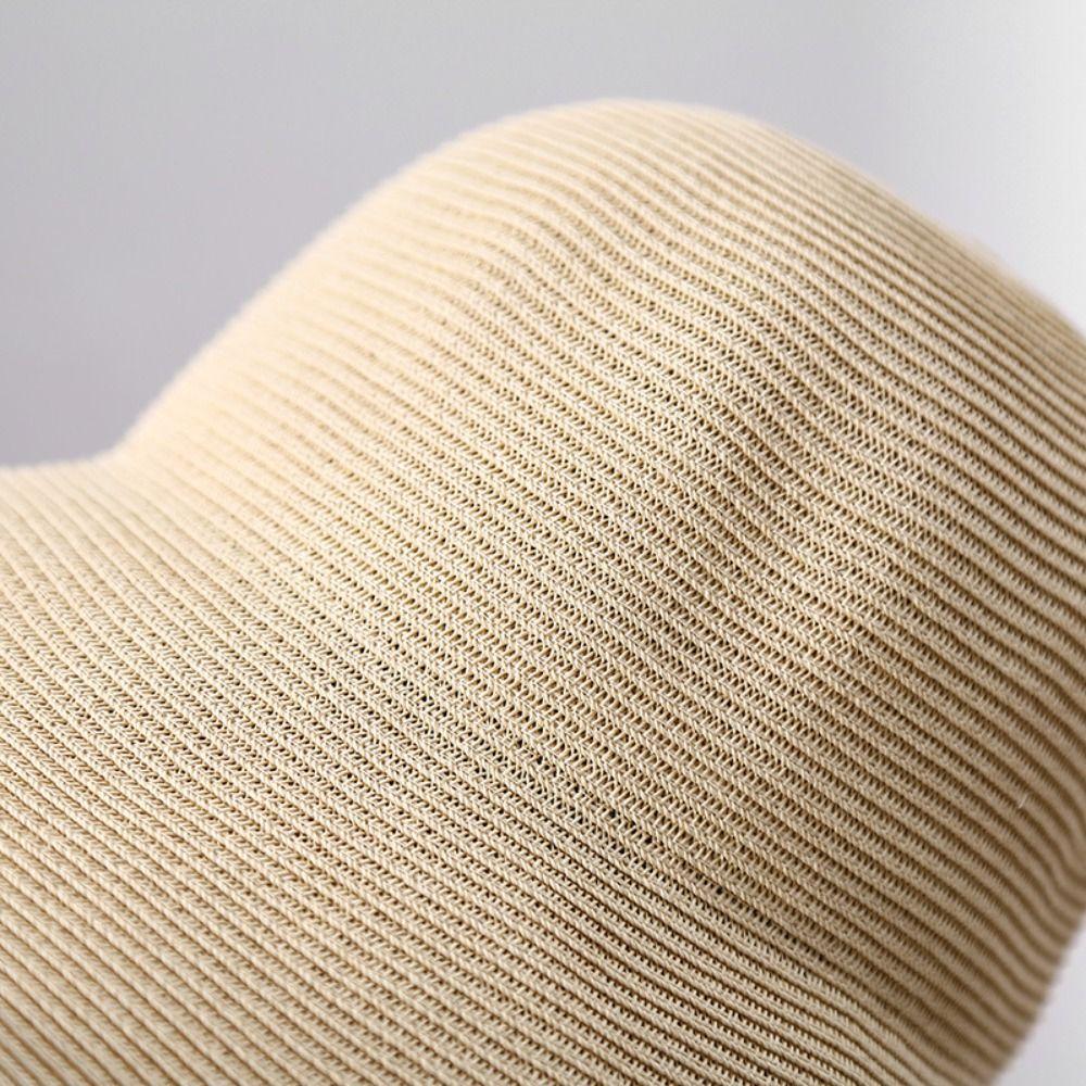 Solid Color Wide Brim Straw Hat Breathable UV Protection Cap Comfortable To Wear Beach Hat  Summer