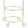 2 Tiered Cupcake Display Rack Metal Cake Stand for Tea Party Birthday Wedding Dessert Pastry Cookie Display Stand