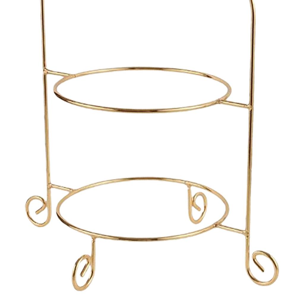 2 Tiered Cupcake Display Rack Metal Cake Stand for Tea Party Birthday Wedding Dessert Pastry Cookie Display Stand